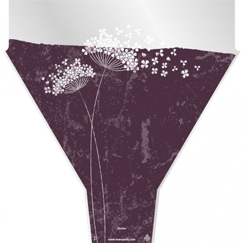 Tüte Wishes violett 50x35x10cm x50