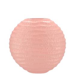 Keramik Vase Lima Oval rosa 23x10x22cm