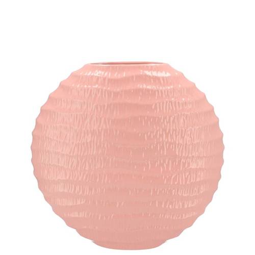 Keramik Vase Lima Oval rosa 23x10x22cm