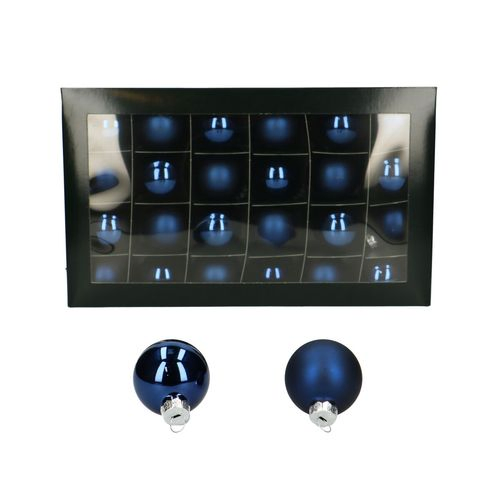 Kugel blau mix D04cm x48
