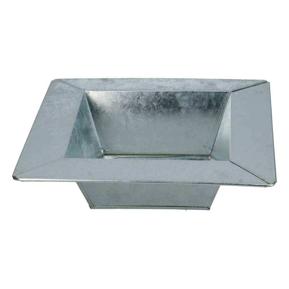 Zink Schale silber 20x5cm
