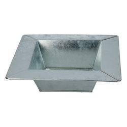 Zink Schale silber 20x5cm