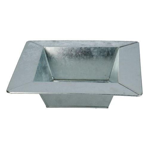 Zink Schale silber 20x5cm