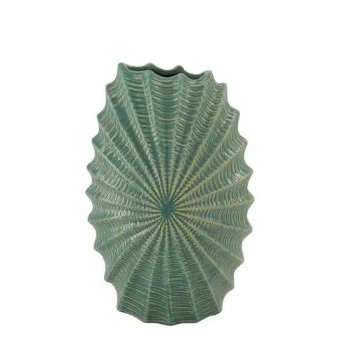 Keramik Vase Beam grün 18x10x27cm