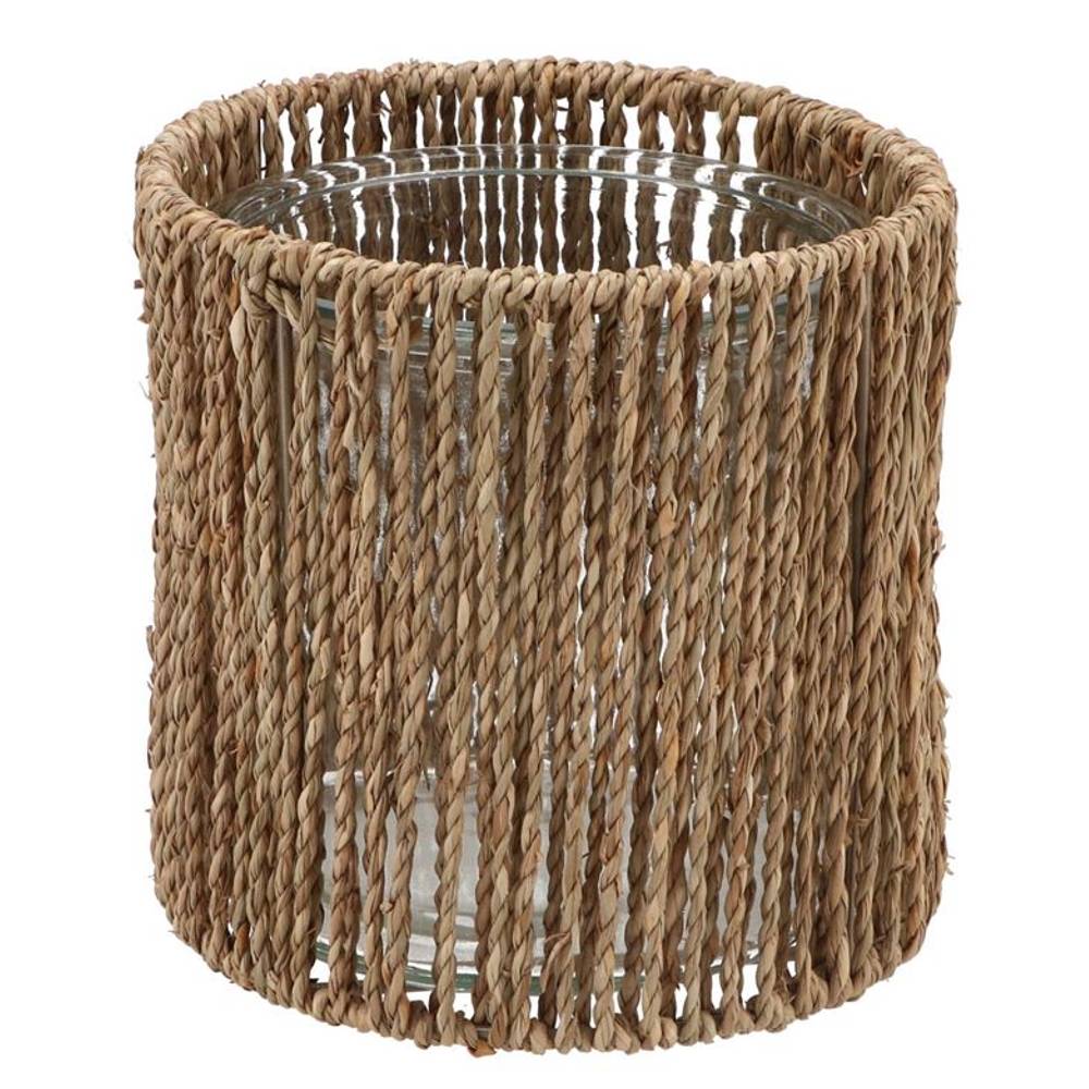Glas Flasche Inca natur 17x17cm