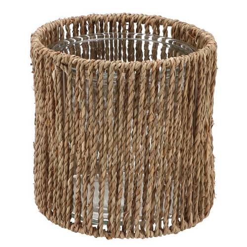 Glas Flasche Inca natur 17x17cm