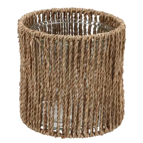 Glas Flasche Inca natur 17x17cm