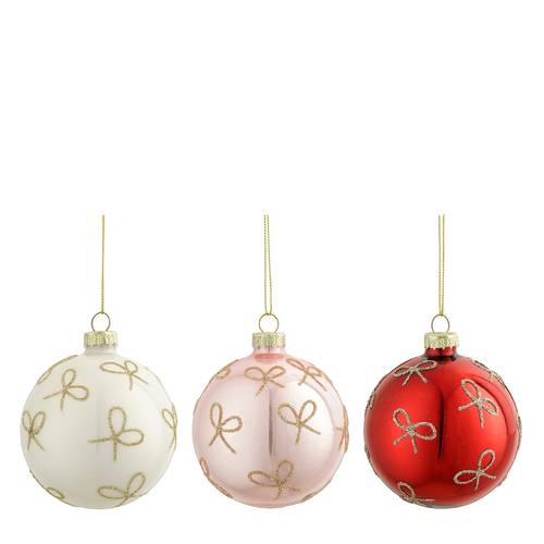 Hänger Kugel Schleife mix D08cm