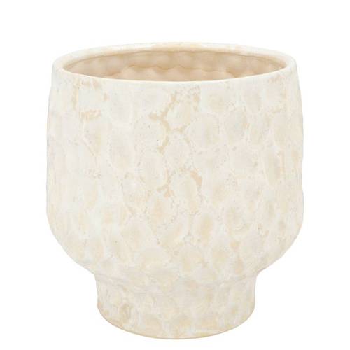 Keramik Übertopf Maysa creme 24x24x24cm