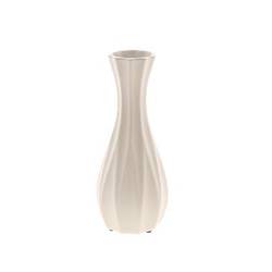 Keramik Vase Shallo creme D12cm H30cm