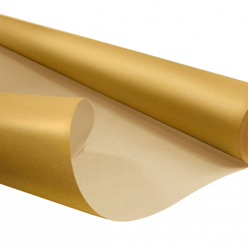 Papier Rolle 80cm braun/gold 50gr 50m