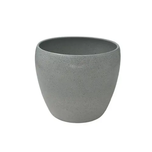 Keramik Übertopf Cemento grau D18cm H16cm