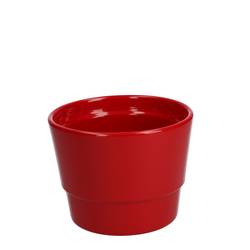 Keramik Übertopf Basic rot D11.5cm H09cm