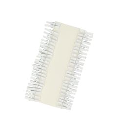 Klammer weiss 2.5cm x48