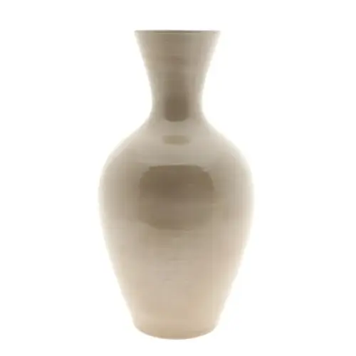 Keramik Vase Tonice taupe D27cm H50cm