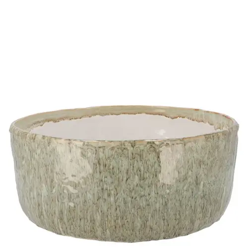 Keramik Schale Iron Stone grün 26x26x12cm