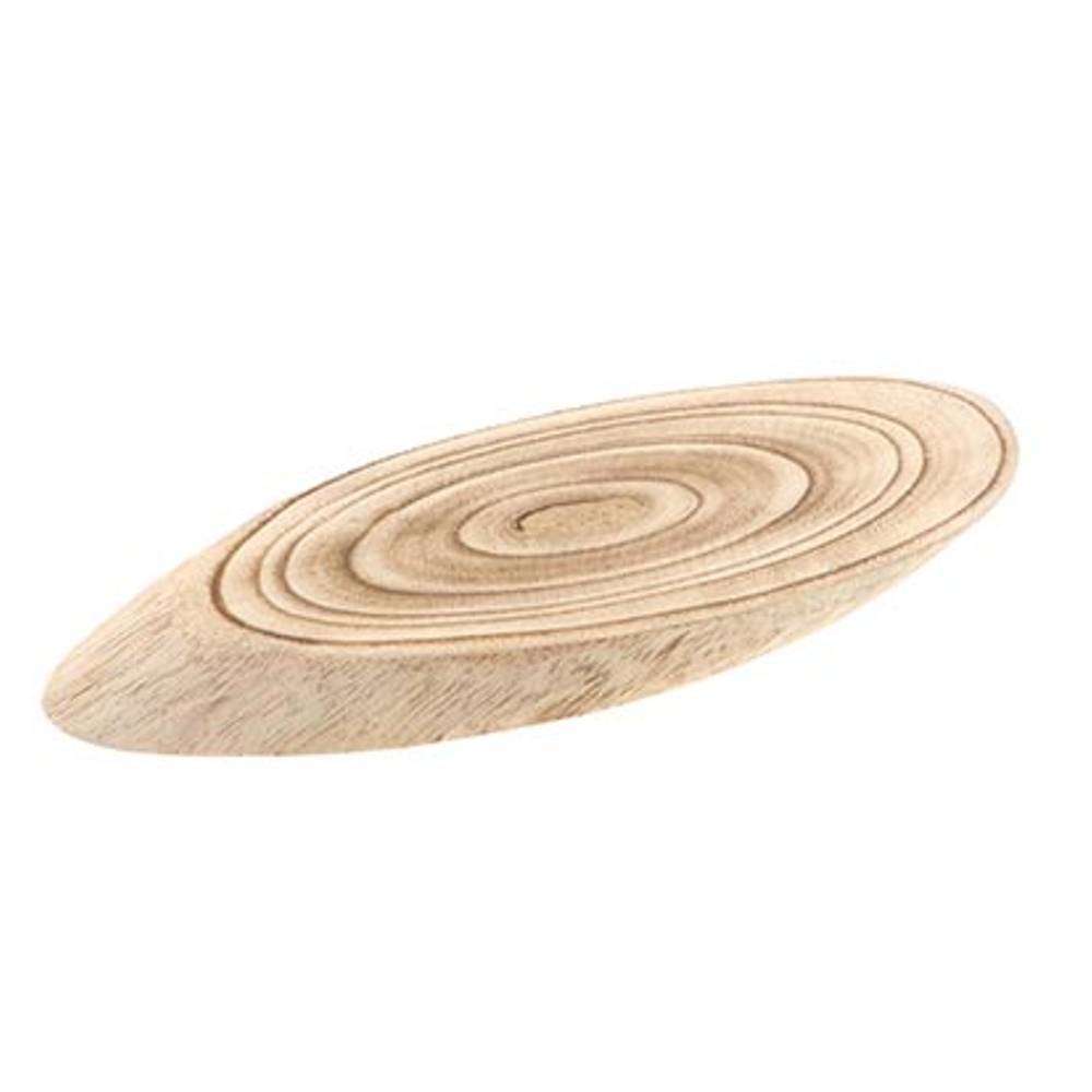 Trocken Birke Scheibe Oval D28cm