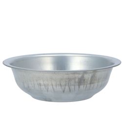 Zink Schale silber D22cm H07cm