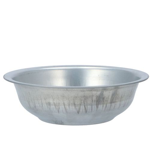 Zink Schale silber D22cm H07cm