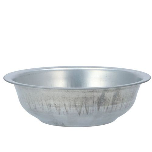 Zink Schale silber D22cm H07cm