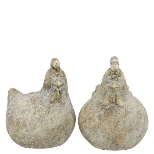 Beton Huhn grau 10x09x12cm