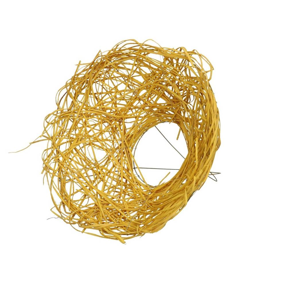 Strausshalter Woody gelb D25cm