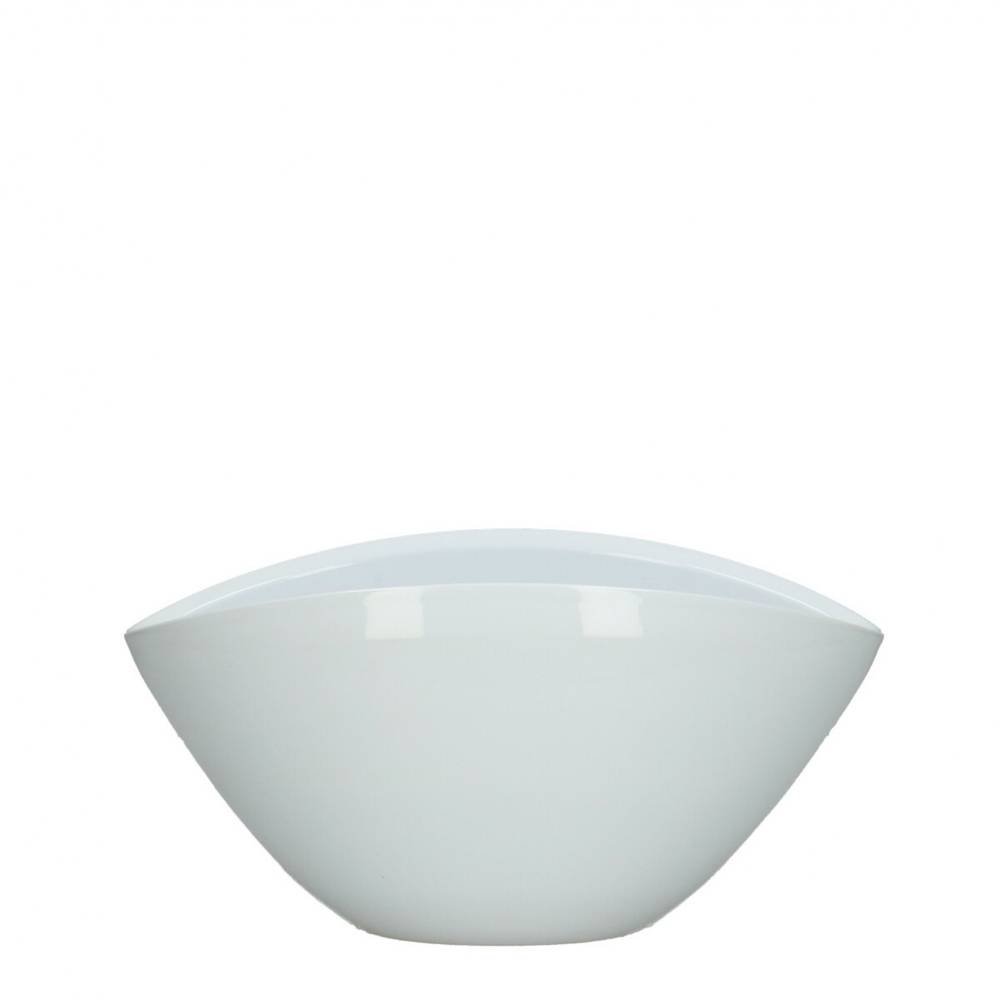 Keramik Schale Ovala weiss 21x14x10.5cm