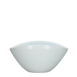 Keramik Schale Ovala weiss 21x14x10.5cm
