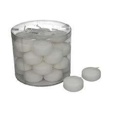 Schwimmkerze weiss D05cm H03cm