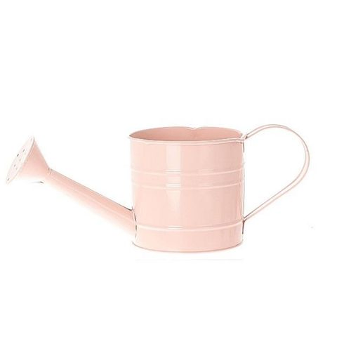 Zink Giesskanne Fleura rosa D10cm H10cm