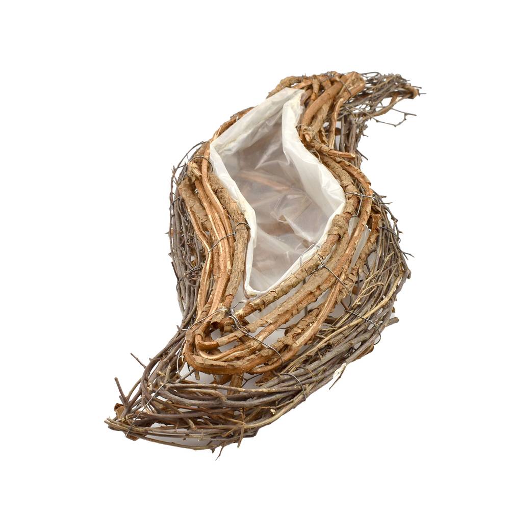 Rattan Übertopf Tropfen 41x15x06cm