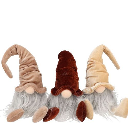 Deko Gnom natural velvet mix 38cm
