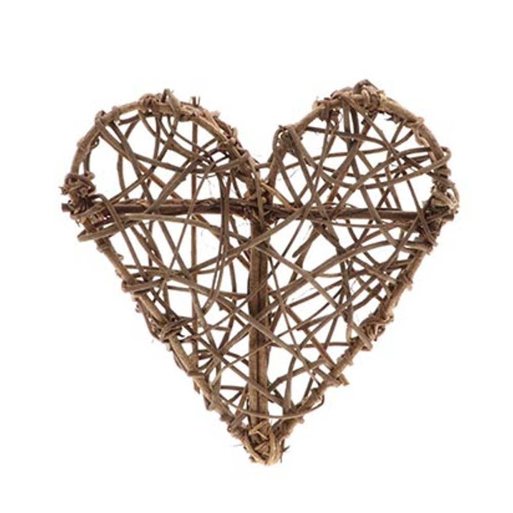 Herz gewebt natur D30cm
