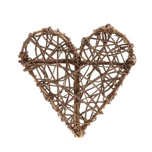 Herz gewebt natur D30cm