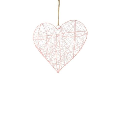 Hänger Herz rosa 25x22x9cm