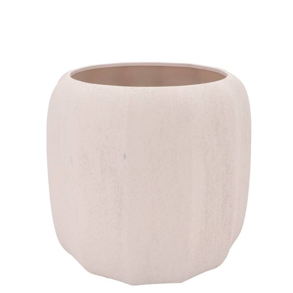 Keramik Übertopf Sidney creme 25x25x22cm
