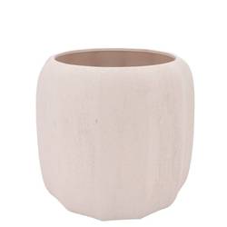 Keramik Übertopf Sidney creme 25x25x22cm