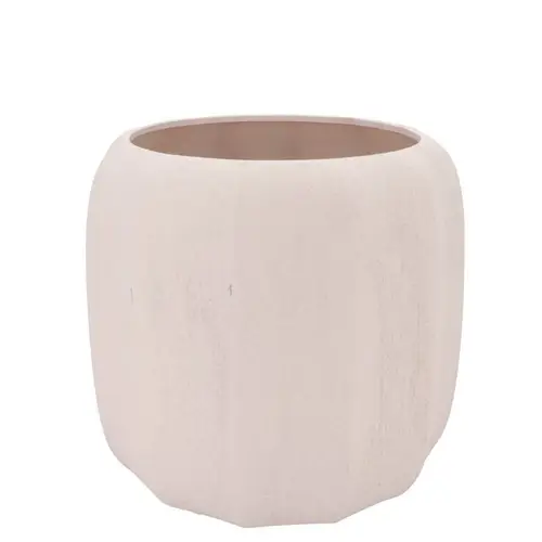 Keramik Übertopf Sidney creme 25x25x22cm