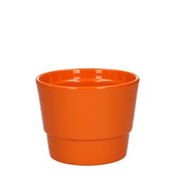 Keramik Übertopf Basic orange D12cm H09cm