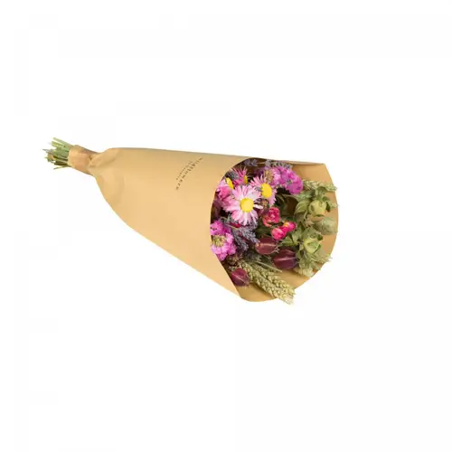 Trockenblumen Strauss Field rosa L32cm