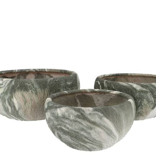 Keramik Schale Monty grün 3/Set 43x18/33x17/27x15cm