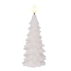 LED Kerzen Baum weiss D08 H19cm mit timer