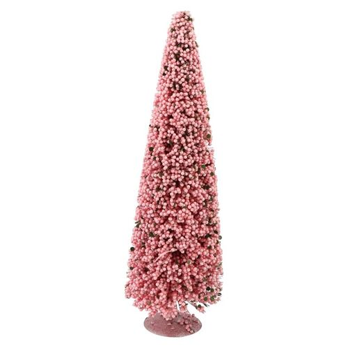 Weihnachtsbaum Beere rosa 19x60cm