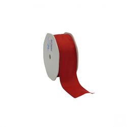 Band Stoff+Draht rot 40mm 20m