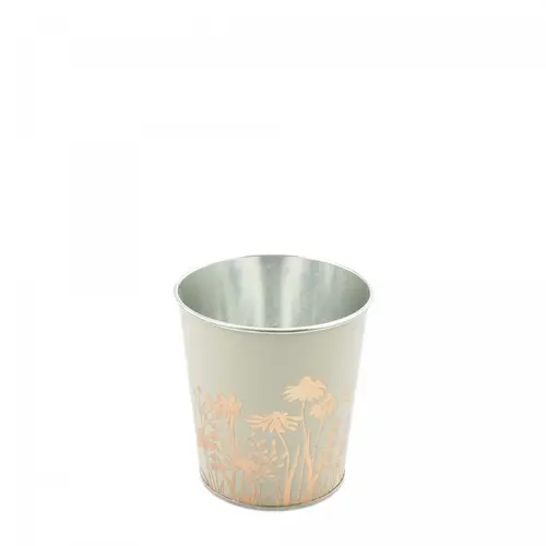 Zink Übertopf Alossi creme D10cm H10cm