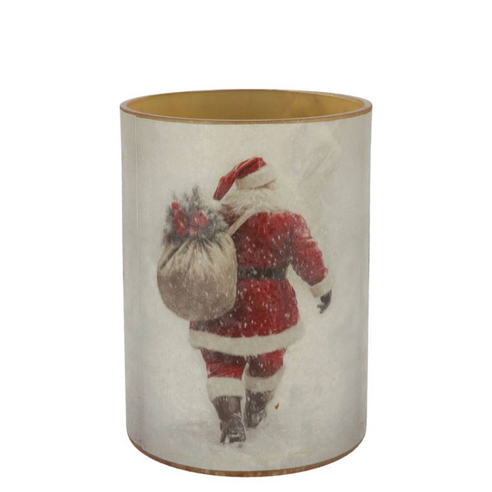 Teelicht Ruby Santa 10x13cm