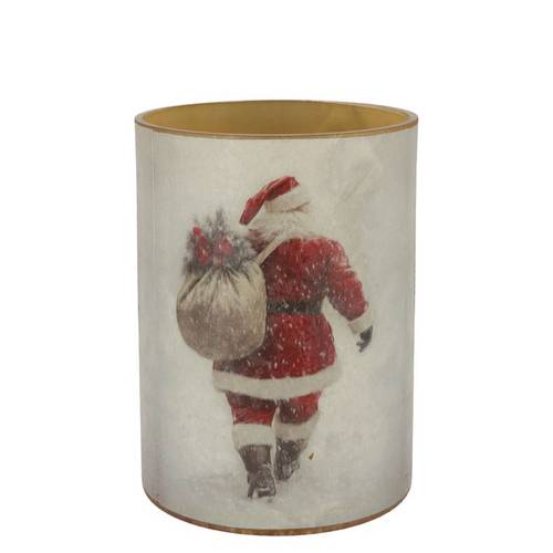Teelicht Ruby Santa 10x13cm