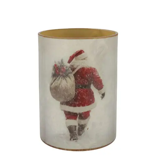 Teelicht Ruby Santa 10x13cm