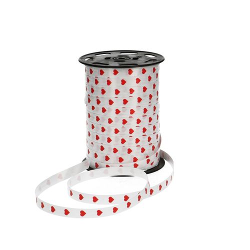 Ziehband Herz rot 10mm 250m