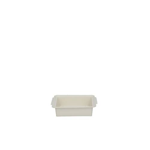 Kunststoff Schale weiss 12.5x12x03cm (½ Ziegel) 